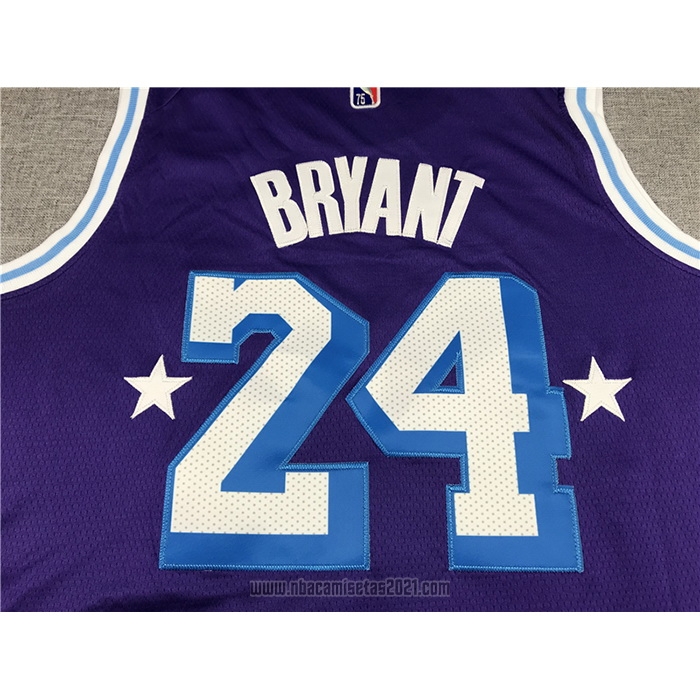 Camiseta Los Angeles Lakers Kobe Bryant #24 Ciudad Edition 2021-22 Violeta